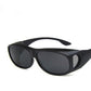 Tortoise pattern frame polarized sports sunglasses with brown lens front view