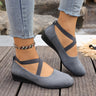 Gray cross strap
