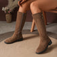 Retro plus-size fashion boots