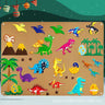 Dinosaur B felt board 2638
