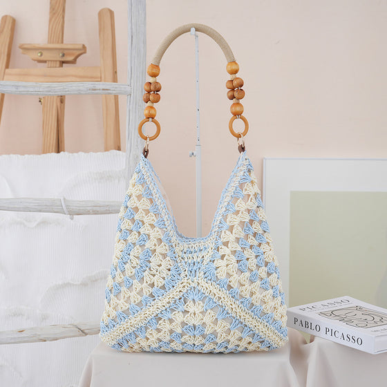 Woven Straw Shoulder Bag