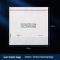 White trash bag measuring 24 cm wide by 21 cm tall, printed Vertical Bin bag Car Trash bag, English 20 pack option
