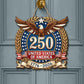 Patriotic Wooden Hanging Plaques | edge to edge detail