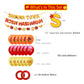 Shana Tova and Rosh Hashanah letter banners with an apple and honey icon garland