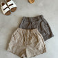 Gumi Bear Boys Printed Shirt and Shorts Set | side profile detail close up