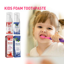 Kids Foam Toothpaste with Strawberry and Blueberry Flavor