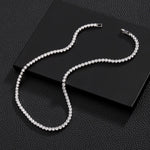 Zircon Cuban Chain Necklace | front view product hero shot