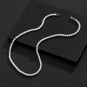 Zircon Cuban Chain Necklace | front view product hero shot