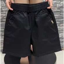 Womens High Waisted Loose Wide Leg Casual Shorts