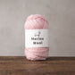 Close view of the soft medium weight merino wool yarn fibres