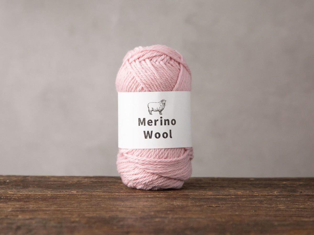 Close view of the soft medium weight merino wool yarn fibres