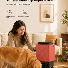 14L Automatic Dog Feeder with Stainless Steel Bowl, Timed Portions and Battery Backup