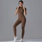 High Elastic Long Sleeve Jumpsuit Fitness Wear