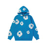 Foam sky blue sweater white wreath