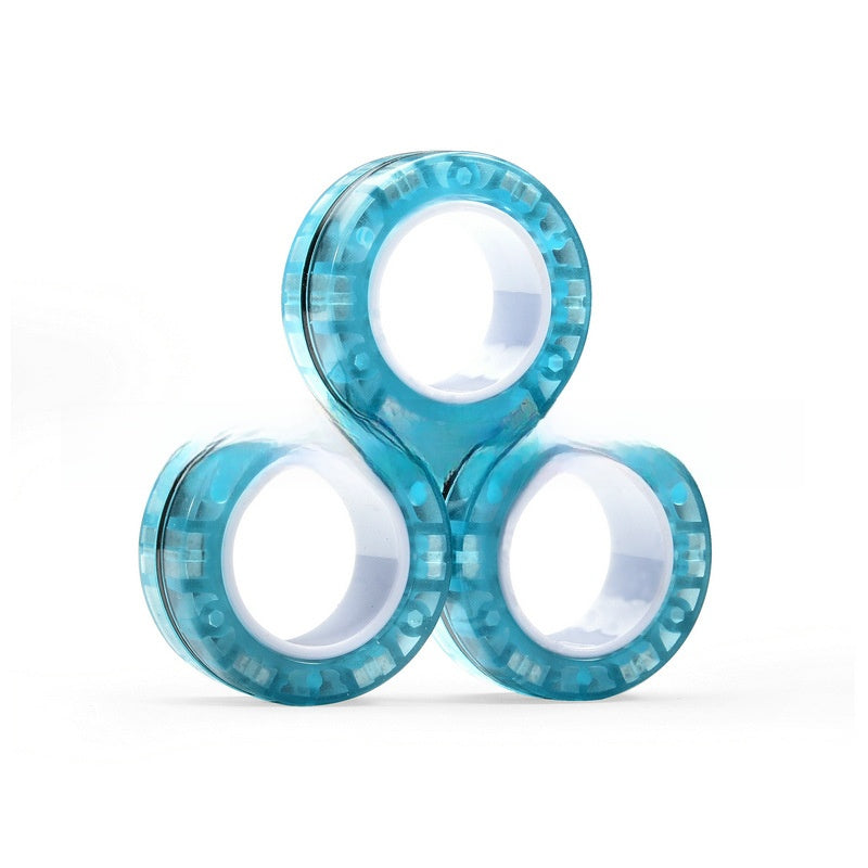 Packaging overview of the magnetic fidget rings set