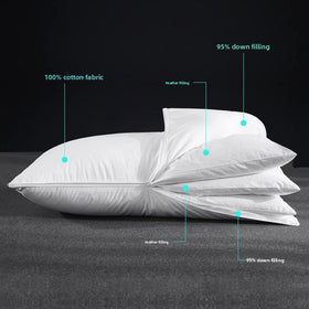 Adjustable Three Layer Down Bed Pillow