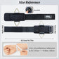 Size reference for the black wrist strap: 42.5 cm strap, 6 cm pad, 5 cm webbing, 7 mm thick, fits 17 to 23 cm wrists