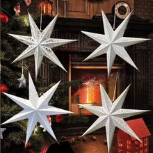 Seven-Pointed White Paper Star Hanging Decoration for Christmas, 60 cm