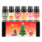 Boxed six piece Christmas scented oil diffuser set ready to give as a gift