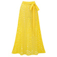 Gelbes langes Kleid