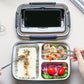 Portable Compartmentalized Stainless Steel Lunch Box