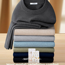 Herren-Strickpullover aus Wollmischung