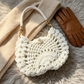 Handwoven Wool Fish Pattern Shoulder Bag