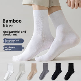 Bamboo Viscose Blend Mid-Calf Sports Socks