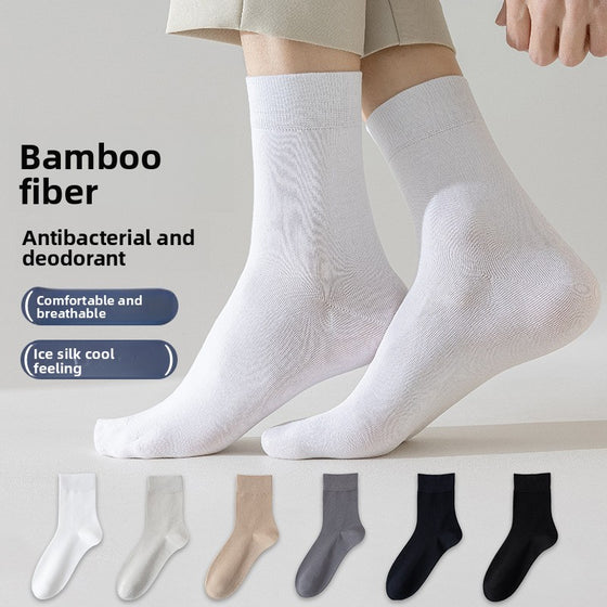 Bamboo Viscose Blend Mid-Calf Sports Socks