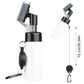Golf cleaner bottle with a cord lock buckle beside the stiff brush head