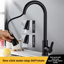 Retractable Kitchen Faucet with Swivel Spout