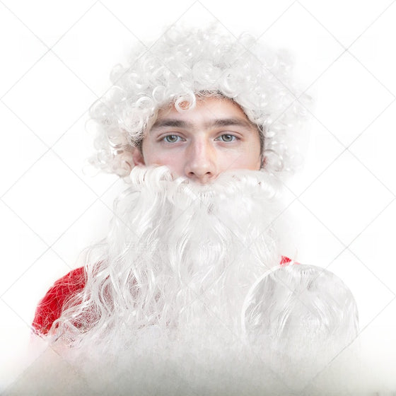 Santa Claus wig and beard set