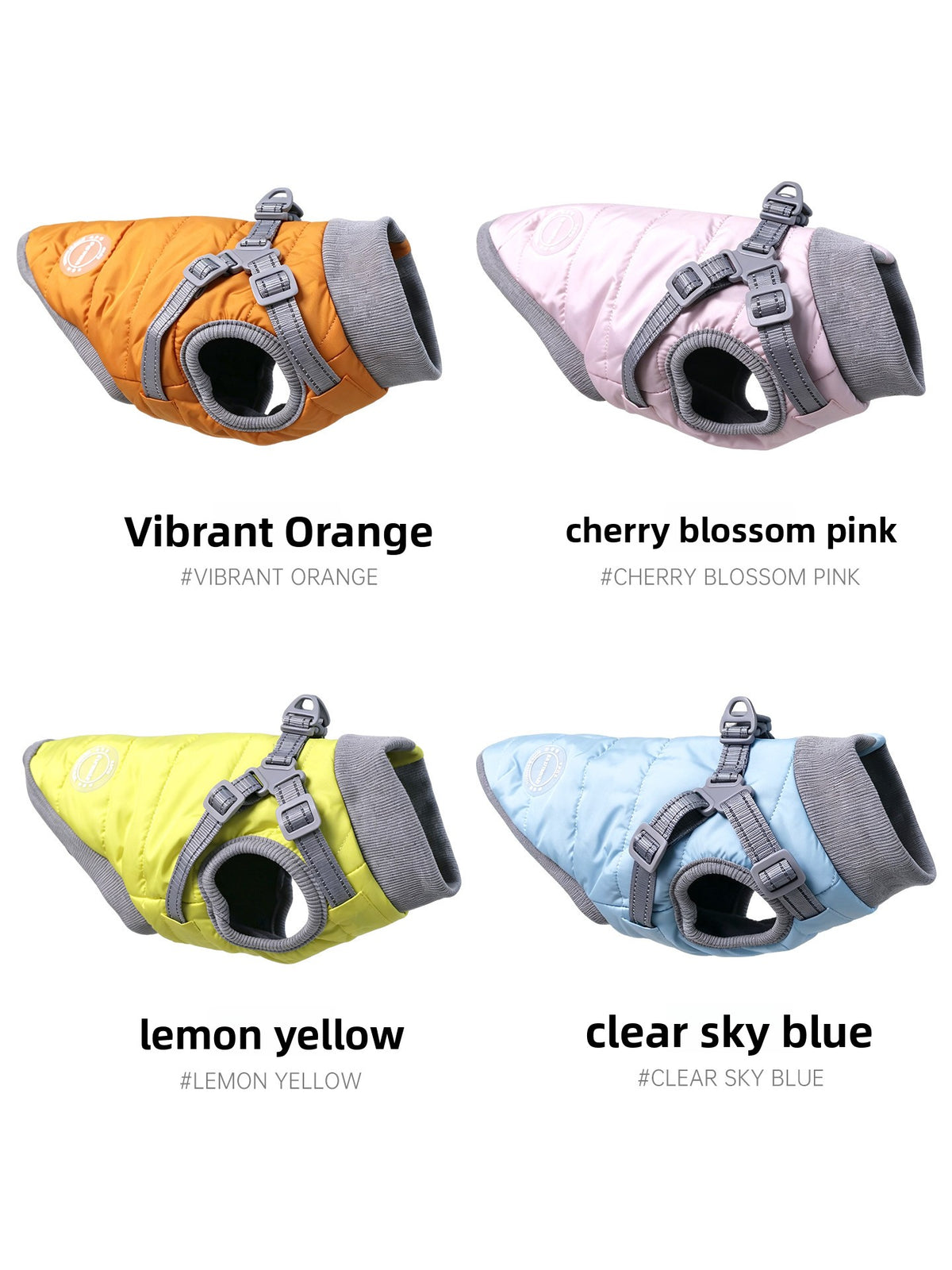 Small and medium-sized dog coats with added insulation for warmth