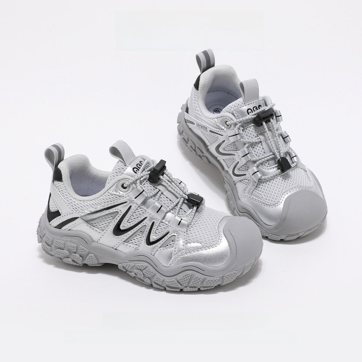 Kids Anti-Slip Running Shoes | scale reference with hand