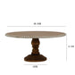 Model 3011 wooden cake stand shown 30.5 cm wide and 13.5 cm tall with a beaded rim