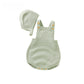 Infant Sleeveless Romper with Detachable Hood