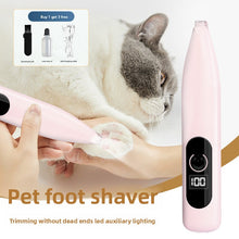 Cordless Pet Paw Trimmer with Battery Display