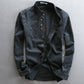 Mens Casual Stand Collar Linen | lifestyle in use