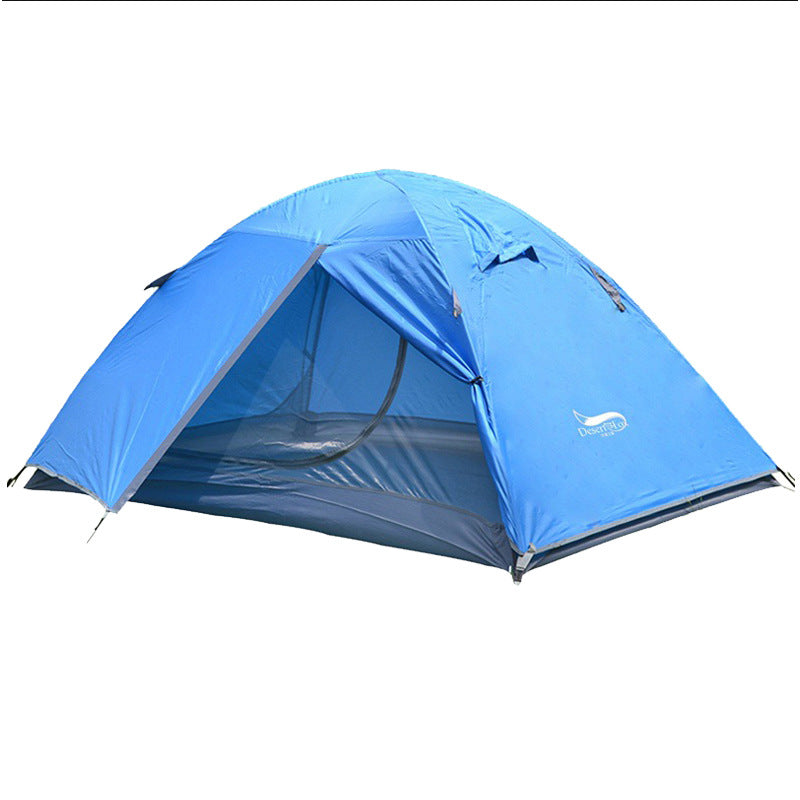 Close up of the tent mesh inner canopy fabric and the waterproof outer fly