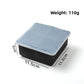 Four cavity large cube tray with lid, 11.5 by 11.5 by 5 cm, 110 g, option 4 Cavities Large Cube Tray, Black