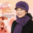 Purple hat  scarf