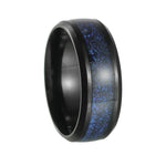 Stainless Steel Blue Star Ring | front view product shot
