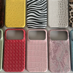 Snake Print Half-Cover Hard Case Compatible with iPhone