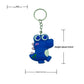 Close up of the cartoon dinosaur charm flat printed color finish