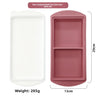 2 Cavities 29 cm Tray, Dusty Rose