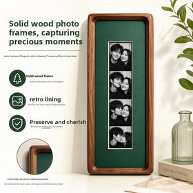 Solid Wood Mortise and Tenon Photo Frame for Instant Pictures