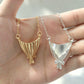Floral Bowknot Pendant Necklace for Women