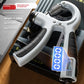 Grip strengthener resistance dial and steel spring shown in close detail