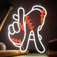LED neon wall light sign, design shape detail