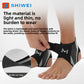 Heel cradle of the ankle support viewed from below on a wood floor